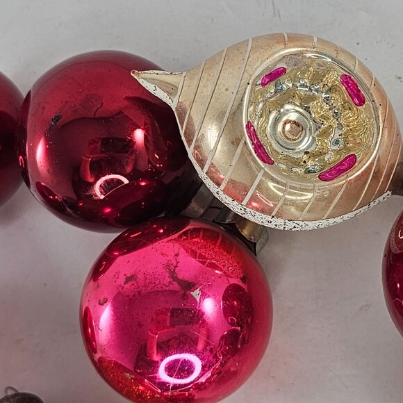 Vintage Christmas Ornament Mixed Lot Rauch Poland Germany Shiny Brite - Picture 8 of 12